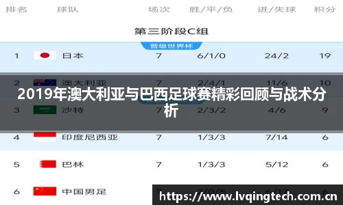 2019年澳大利亚与巴西足球赛精彩回顾与战术分析